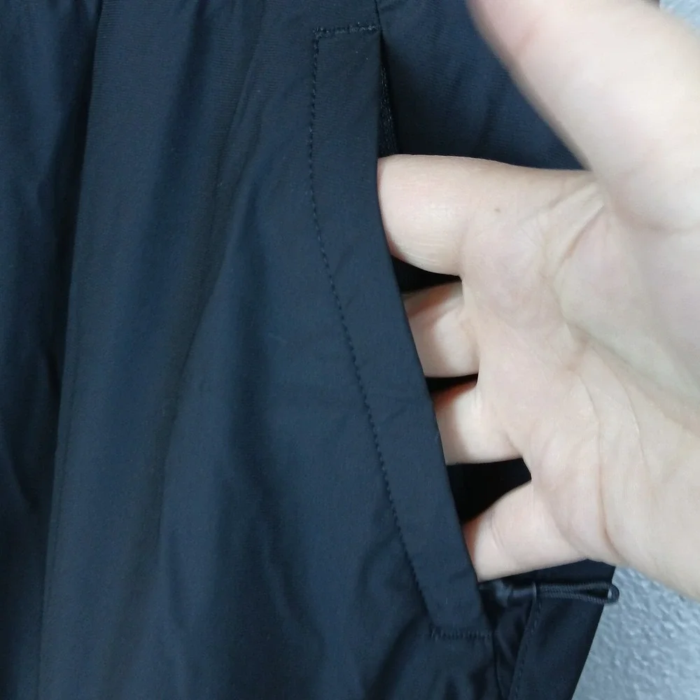 Black Lightweight Technical Cargo Joggers Tapered Hiking Travel Pants Mens L